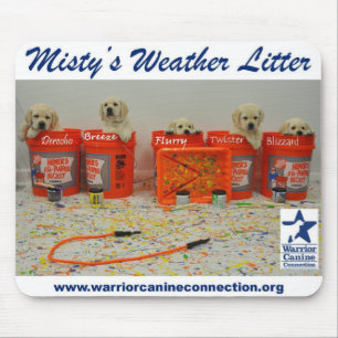 Paint Bucket Puppies Mouse Pad