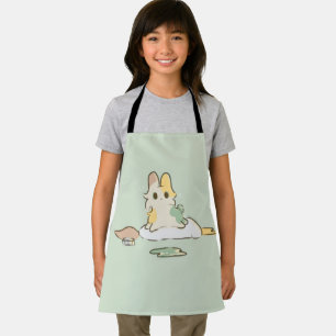 Paint bunny apron