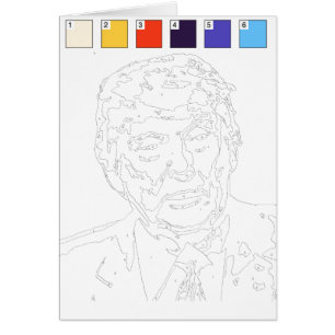 Paint by Numbers Card: Donald Trump 2