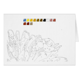 Paint by Numbers Card: Ladybird