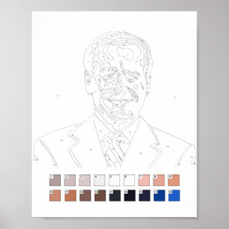Paint by Numbers: Joe Biden Poster