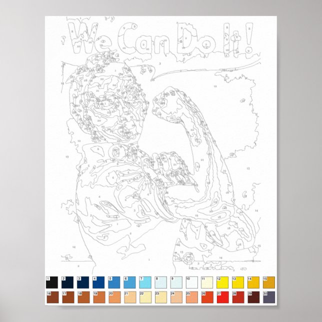 Paint By Numbers: Rosie the Riveter Poster (Front)