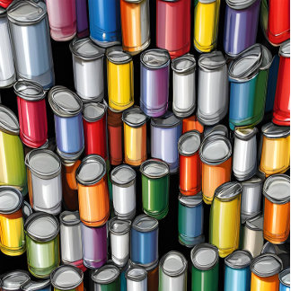 Paint can themed bottle opener