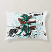 Paint Carousel Horse Pillow
