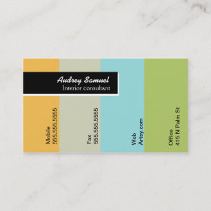 Paint Chip Business Card