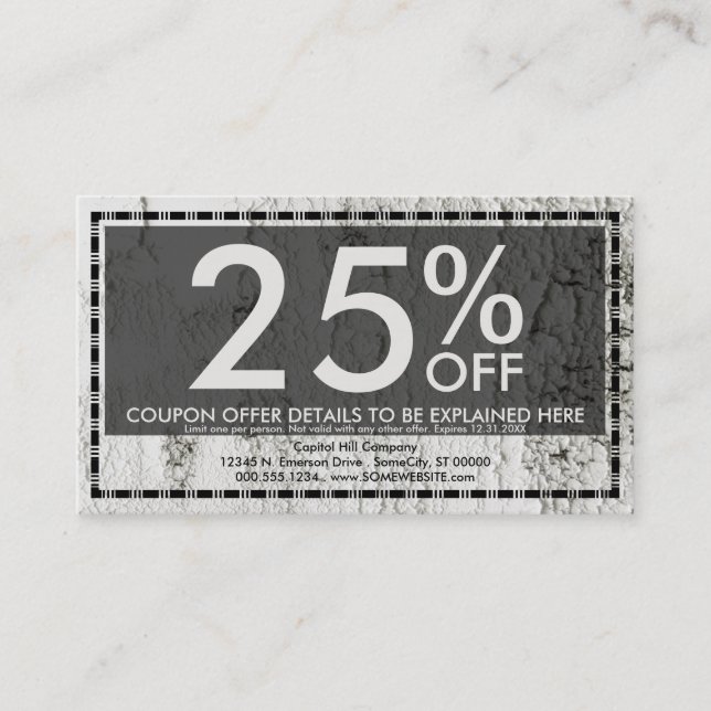 paint chip coupon card (Front)