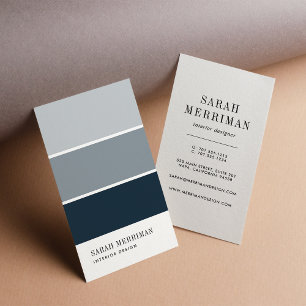 Paint Chip   Editable Colour Interior Designer Business Card