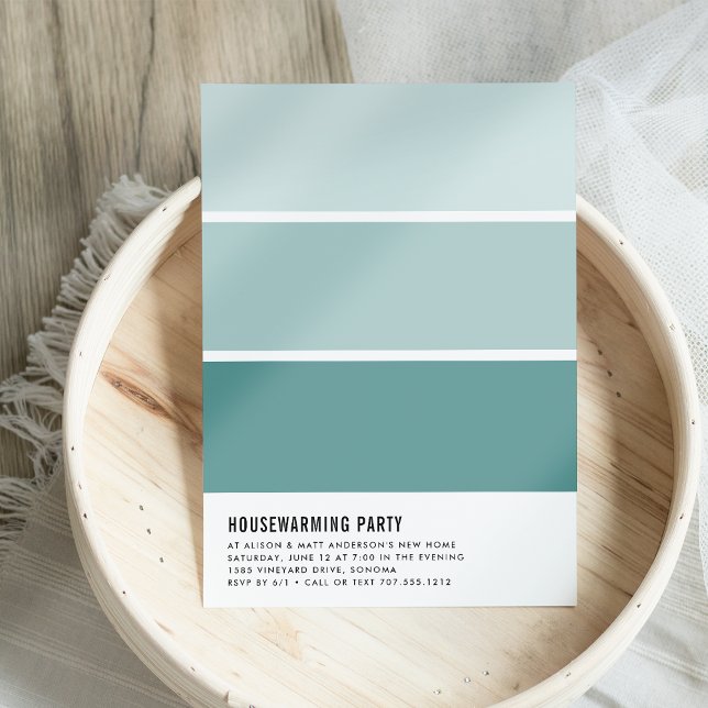 Paint Chip Housewarming Party Invitation (Creator Uploaded)