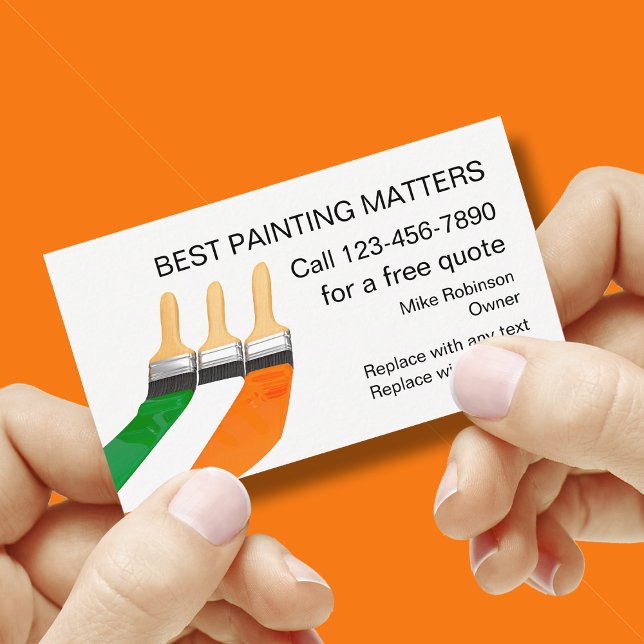 Paint Contractor House Painter Business Carda Card (Creator Uploaded)