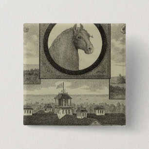 Paint Creek stock Farm, Hiattville, Kansas 15 Cm Square Badge
