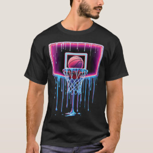 Paint Drip Basketball Urban Basketball Hoop Ball Y T-Shirt