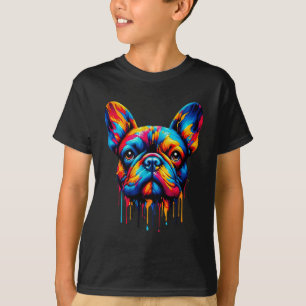 Paint Drip French Bulldog T-Shirt