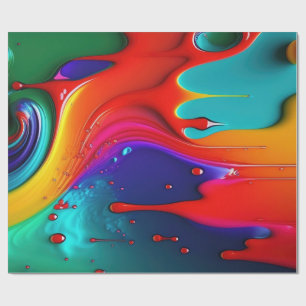 Paint Drip Wrapping Paper