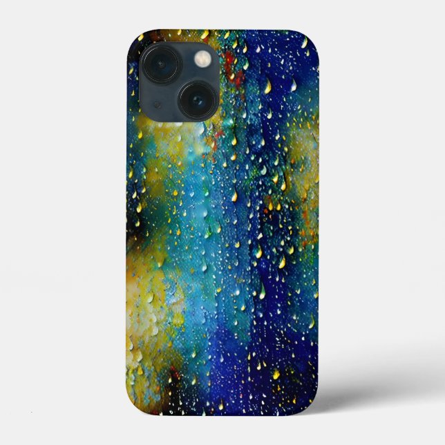 Paint Dripping in Oil Rain Droplets Stunning Fun Case-Mate iPhone Case (Back)