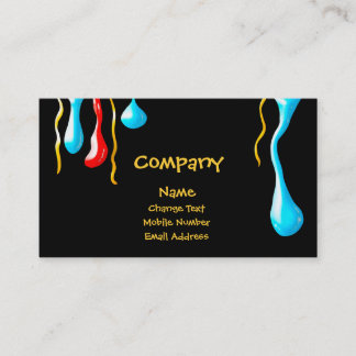 Paint Drips Business Card