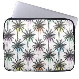 Paint Drop Palm Tree Pattern Laptop Sleeve