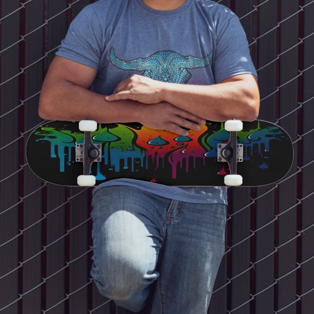 Paint Fall 11spn Skateboard (Outdoor 3)