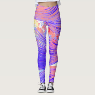 Paint & Feathers  Leggings