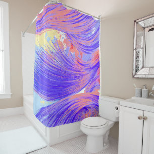 Paint & Feathers Shower Curtain