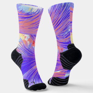 Paint & Feathers Socks