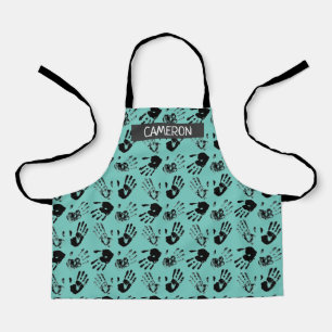 Paint Handprint All-Over Print Apron