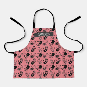 Paint Handprint All-Over Print Apron