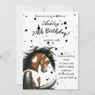 Paint Horse Birthday Card By Amylyn Bihrle