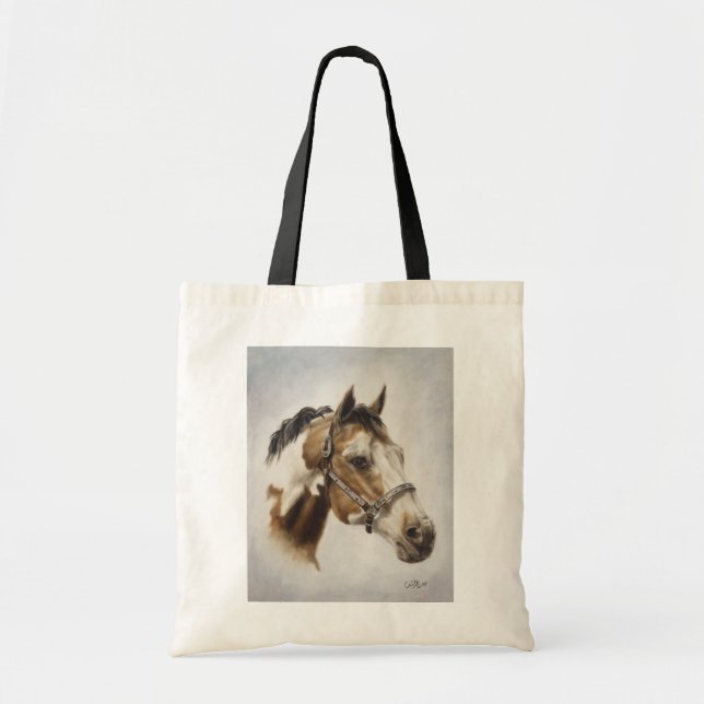 Paint Horse Canvas Tote Bag (Front)