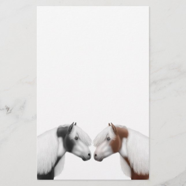 Paint Horse Friends Stationery (Front)