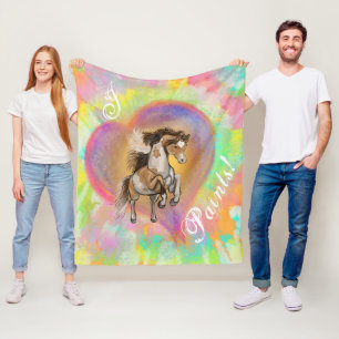 Paint Horse Love Fleece Blanket