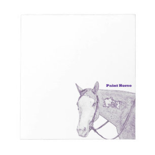 Paint horse notepad