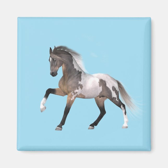 Paint Horse Running Magnet (Front)