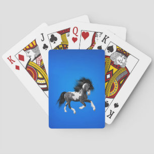 Paint Horse Running Playing Cards