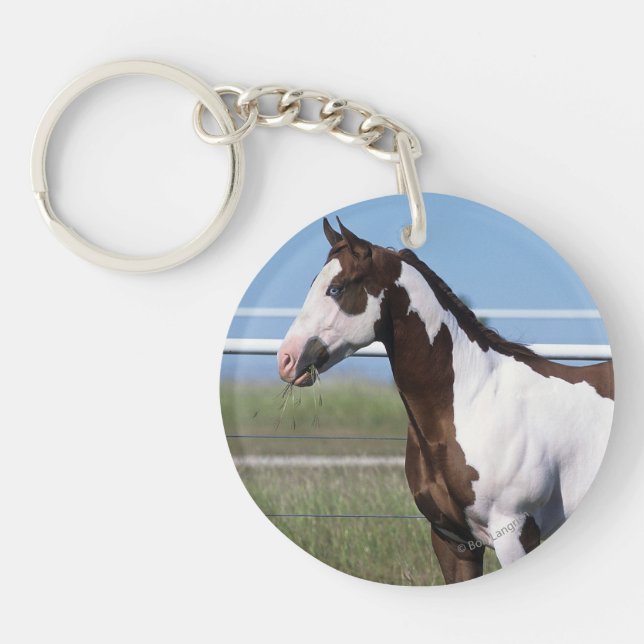 Paint Horse Standing Key Ring (Front)