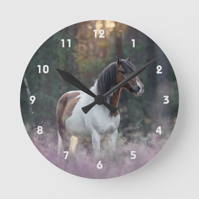 Paint Horse Wall Clock (Front)