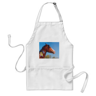 Paint Horse War Pony Feathers Apron