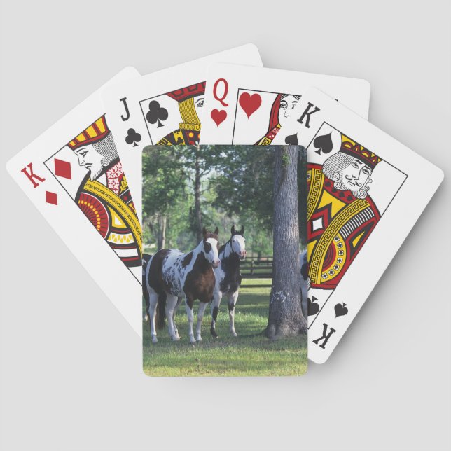 Paint Horses in the Trees Playing Cards (Back)