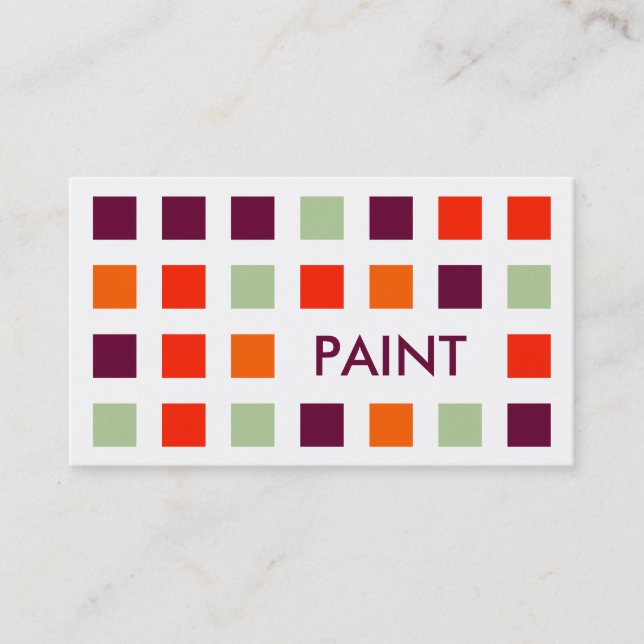PAINT (mod squares) Business Card (Front)