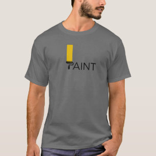 Paint Painter Color Yellow Typography Artist House T-Shirt