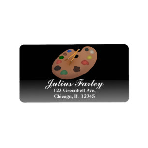 Paint Palette Address Label Customise