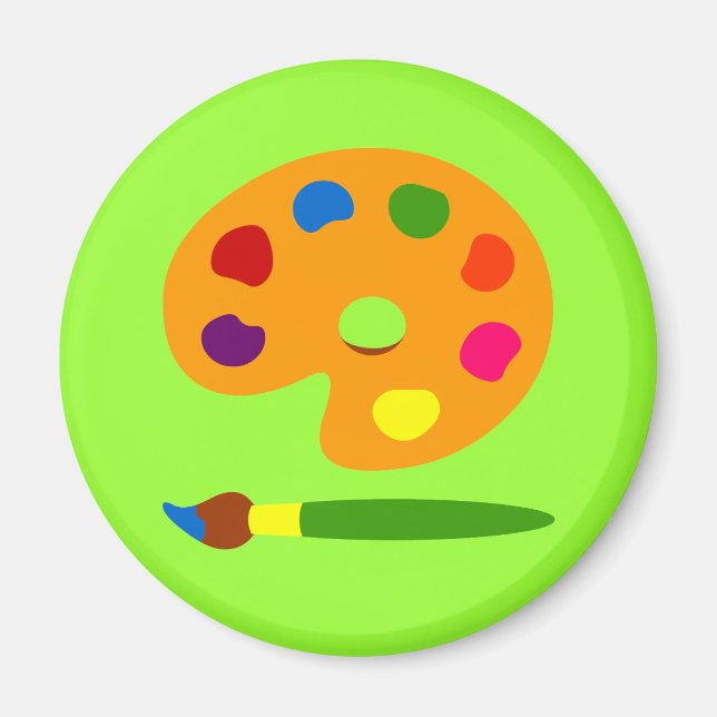 Paint Palette Art Magnet (Front)