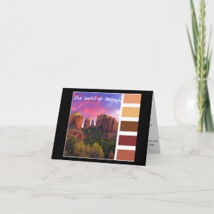 Paint Palette : the rocks of Sedona Card
