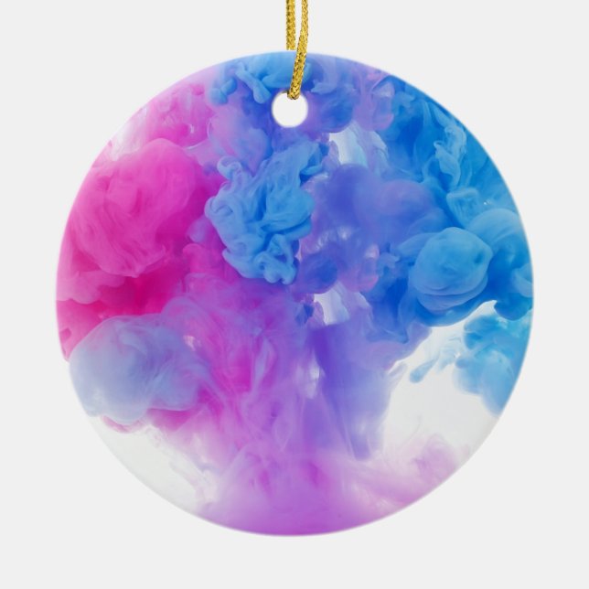 Paint Plumes Ceramic Tree Decoration (Front)
