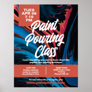 Paint Pour Class Poster