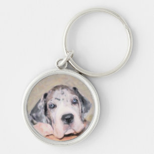 Paint: Puppy Dane Key Ring