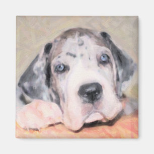 Paint: Puppy Dane Magnet