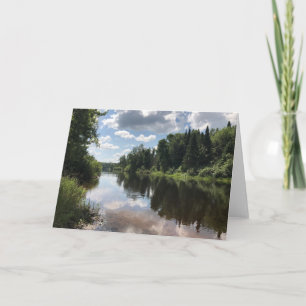 Paint River Michigan Blank Greeting Card