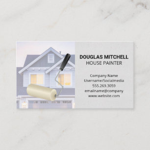Paint Roller   Residential Home Business Card