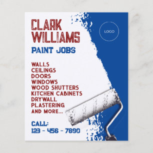 Paint roller with logo  flyer