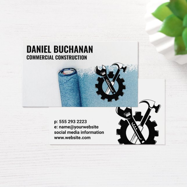 Paint Rollers Logo | Blue Collar Tools  (Desk)